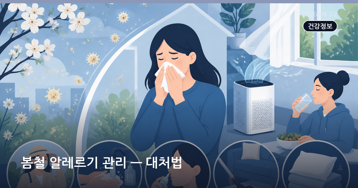 봄철 알레르기 관리 — 대처법