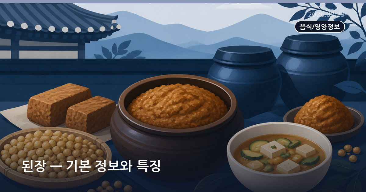된장 — 기본 정보와 특징