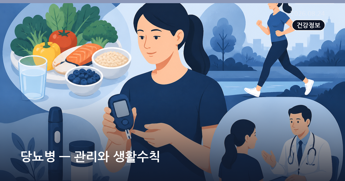 당뇨병 — 관리와 생활수칙