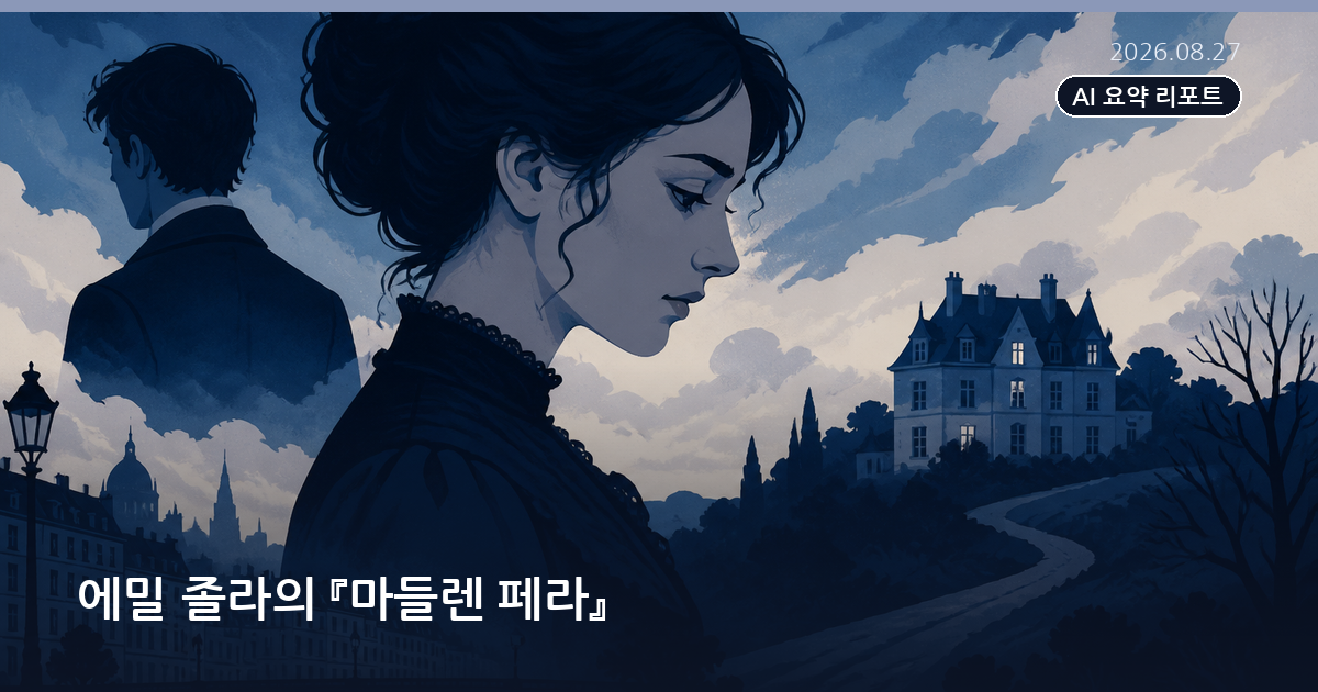 에밀 졸라의 『마들렌 페라』