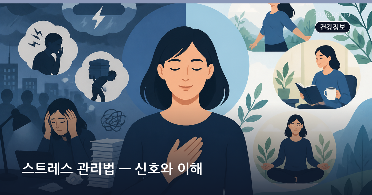 스트레스 관리법 — 신호와 이해