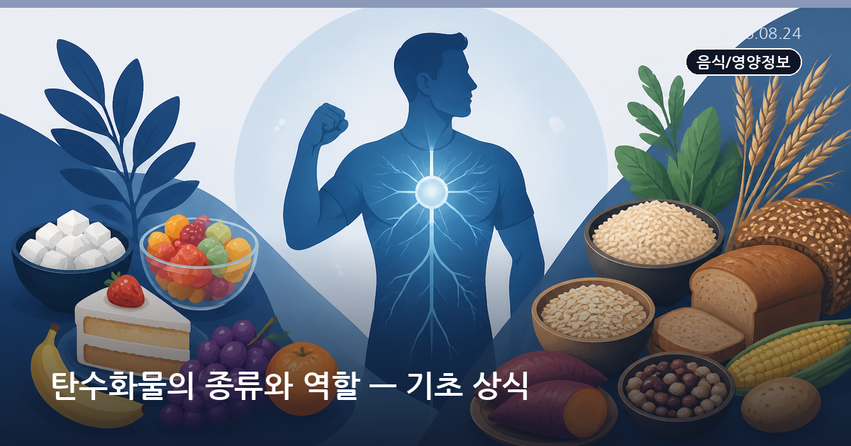 탄수화물의 종류와 역할 — 기초 상식