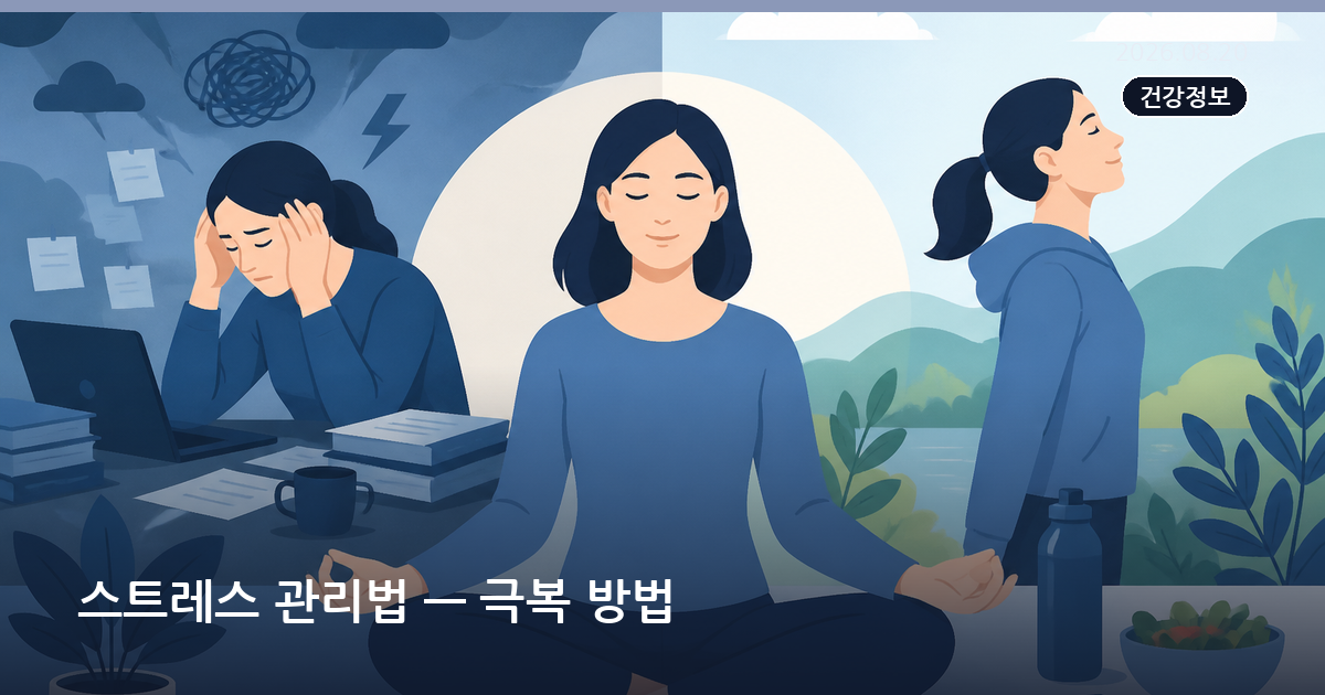 스트레스 관리법 — 극복 방법
