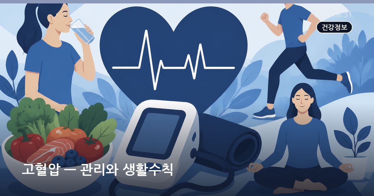 고혈압 — 관리와 생활수칙