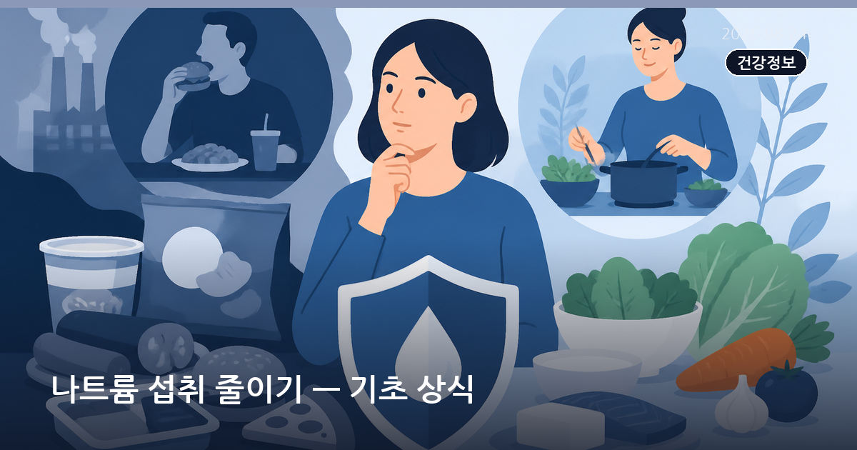나트륨 섭취 줄이기 — 기초 상식