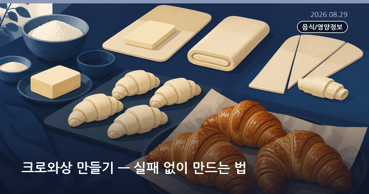 크로와상 만들기 — 실패 없이 만드는 법