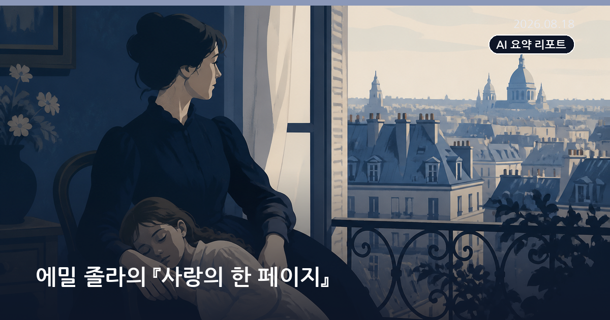 에밀 졸라의 『사랑의 한 페이지』