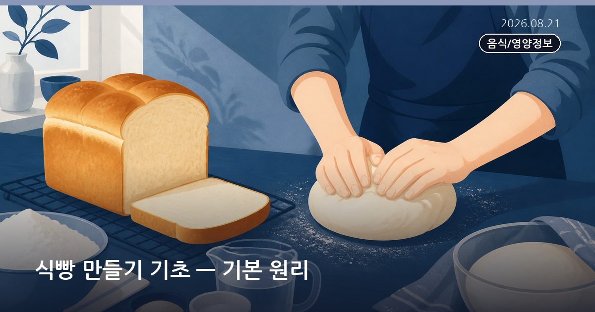 식빵 만들기 기초 — 기본 원리