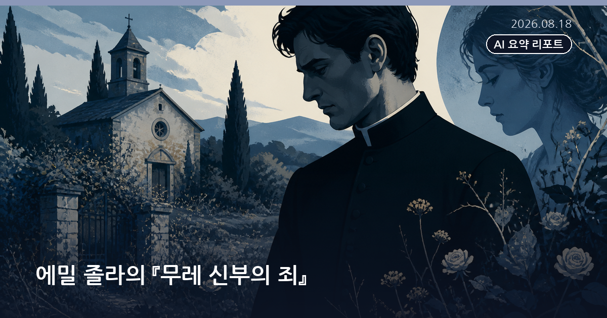 에밀 졸라의 『무레 신부의 죄』