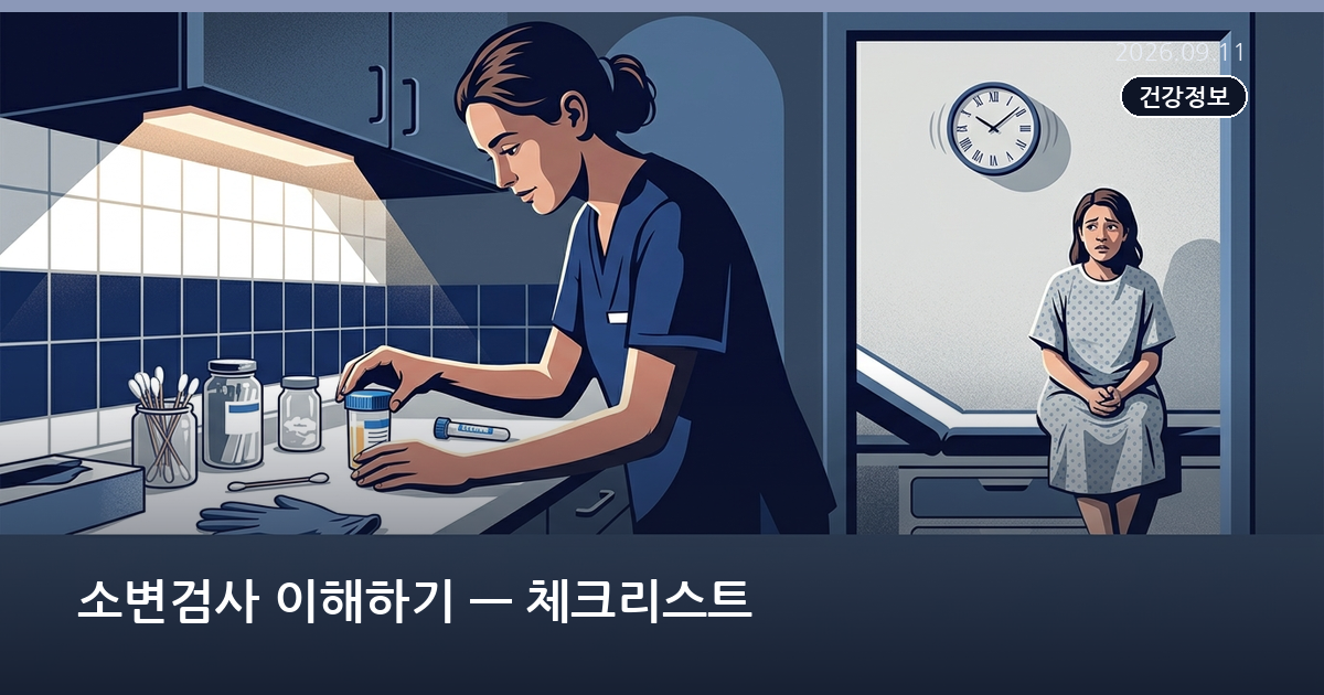 소변검사 이해하기 — 체크리스트