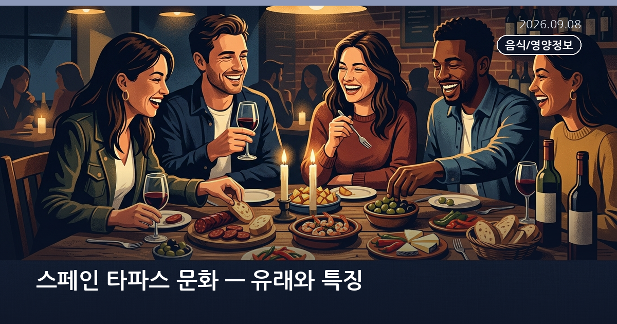 스페인 타파스 문화 — 유래와 특징