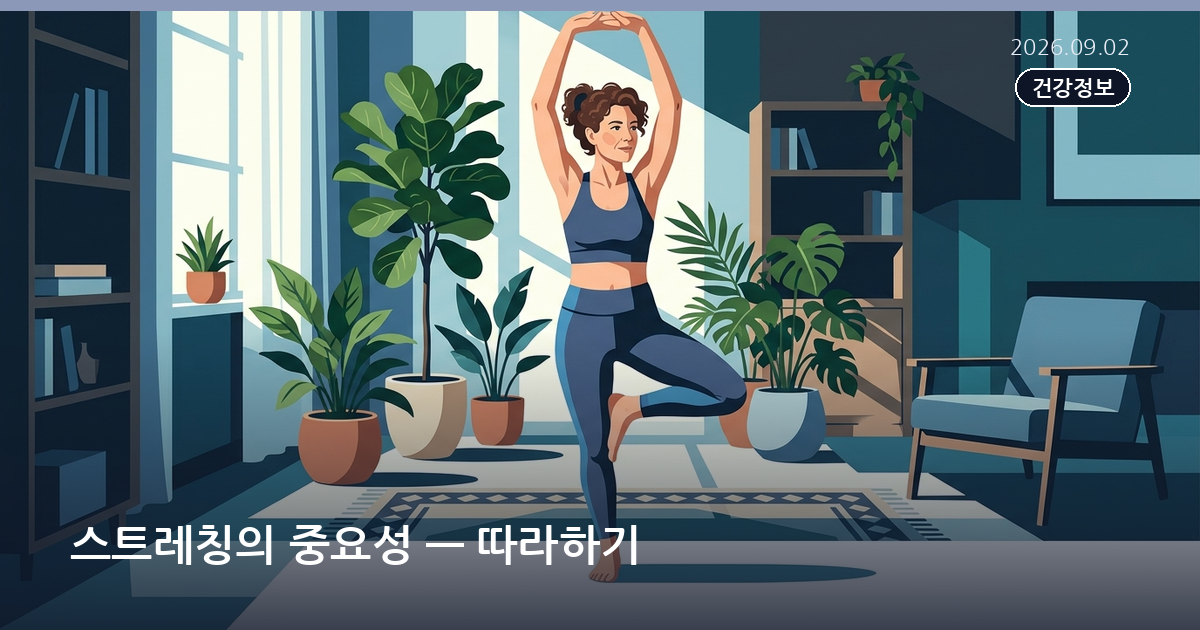 스트레칭의 중요성 — 따라하기