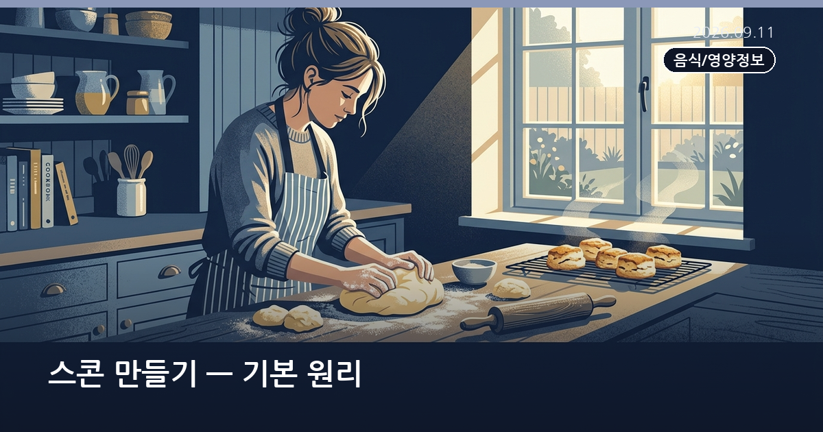 스콘 만들기 — 기본 원리