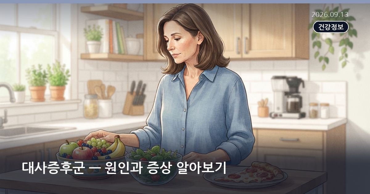 대사증후군 — 원인과 증상 알아보기