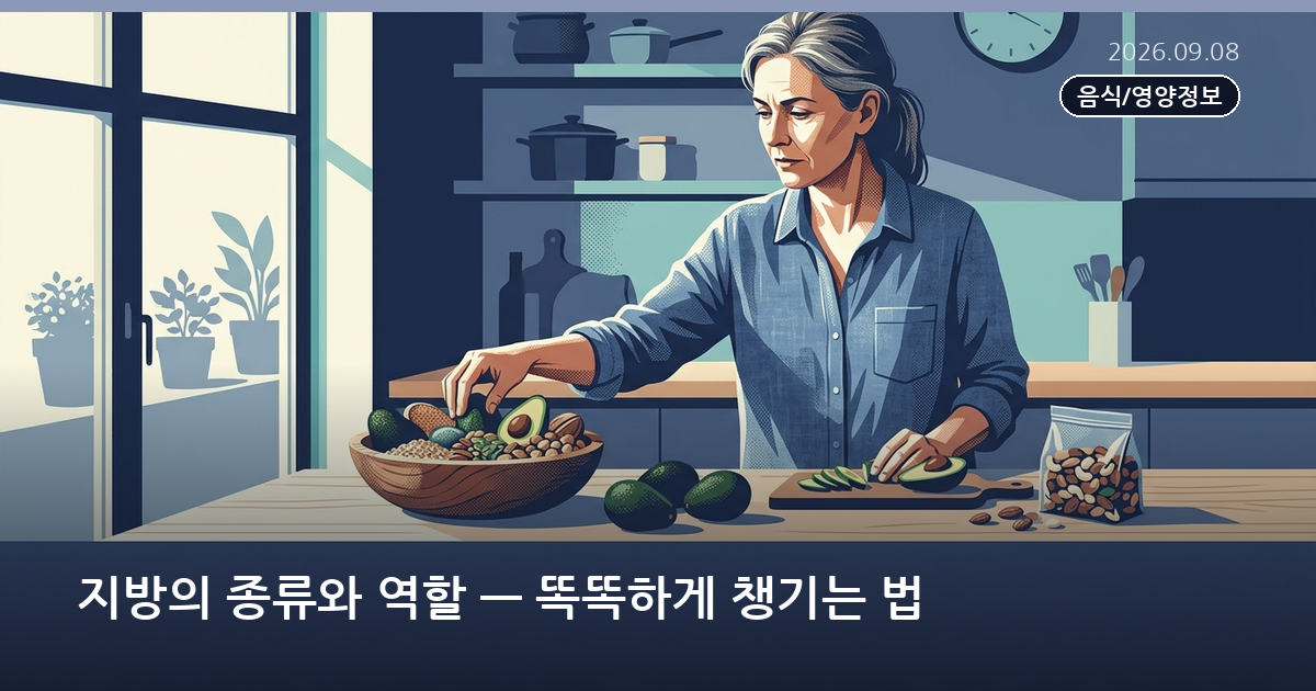 지방의 종류와 역할 — 똑똑하게 챙기는 법
