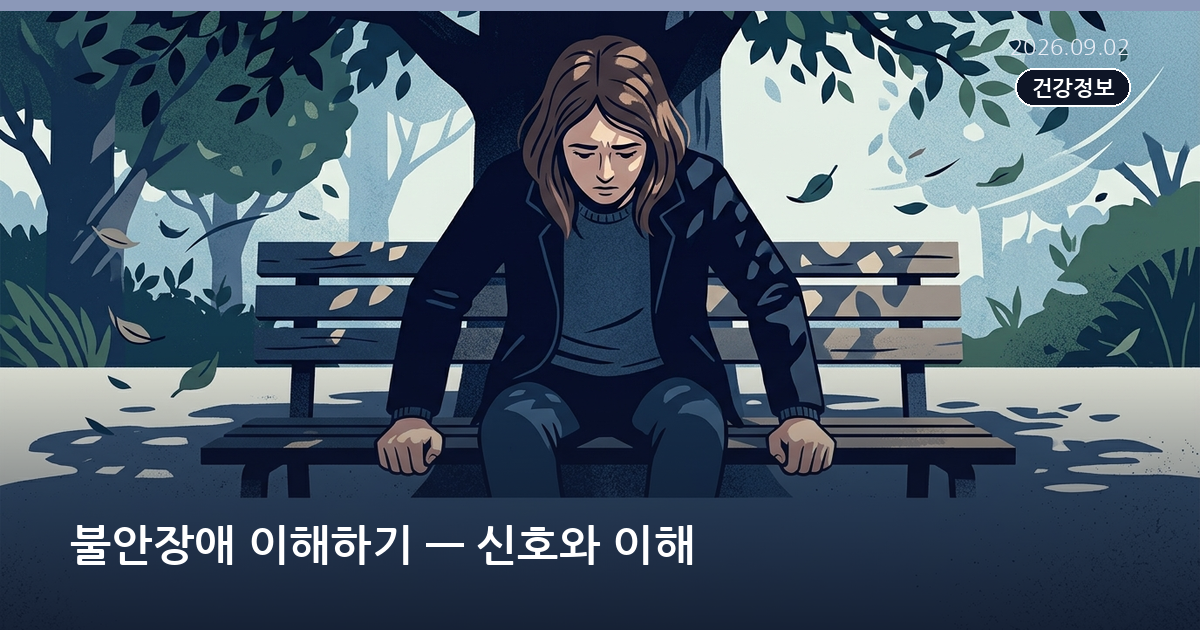 불안장애 이해하기 — 신호와 이해